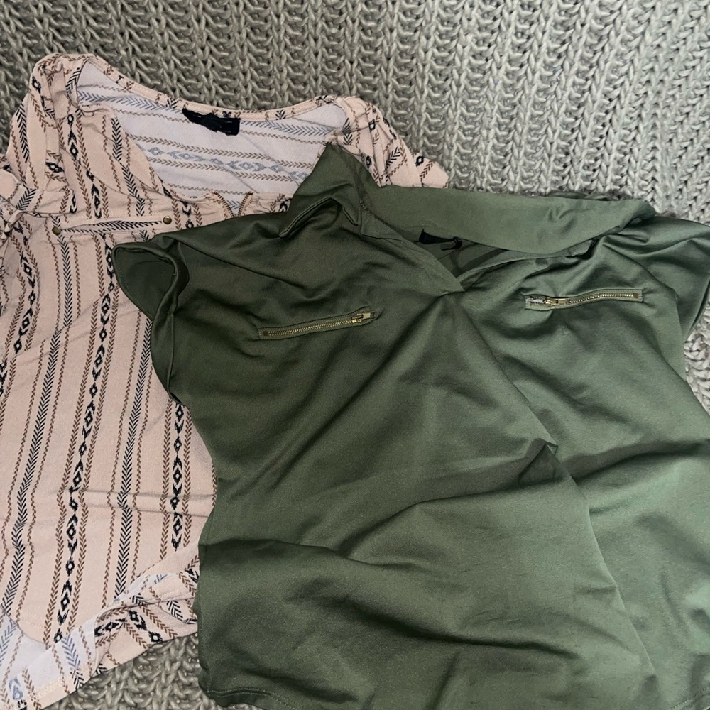 Elegant Olive Green Women's Blouse